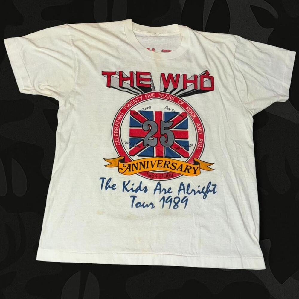 true vintage 1989 the who tour tee size xl